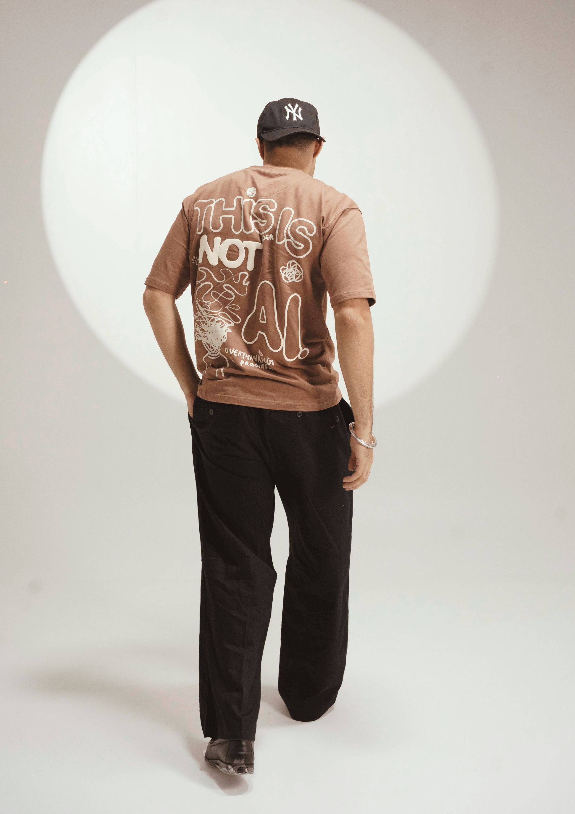 I AM HUMAN BROWN TSHIRT