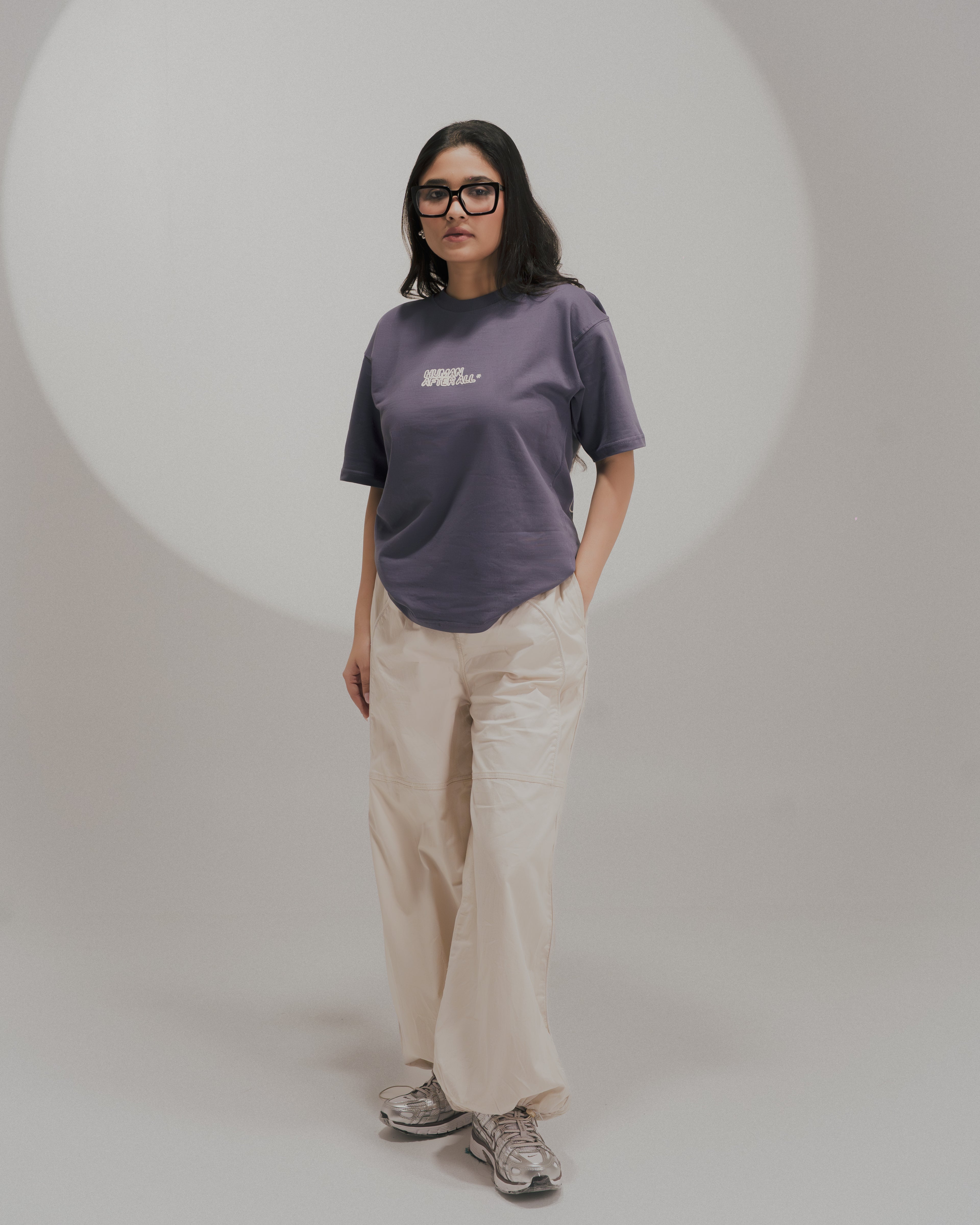I AM HUMAN INDIGO TSHIRT