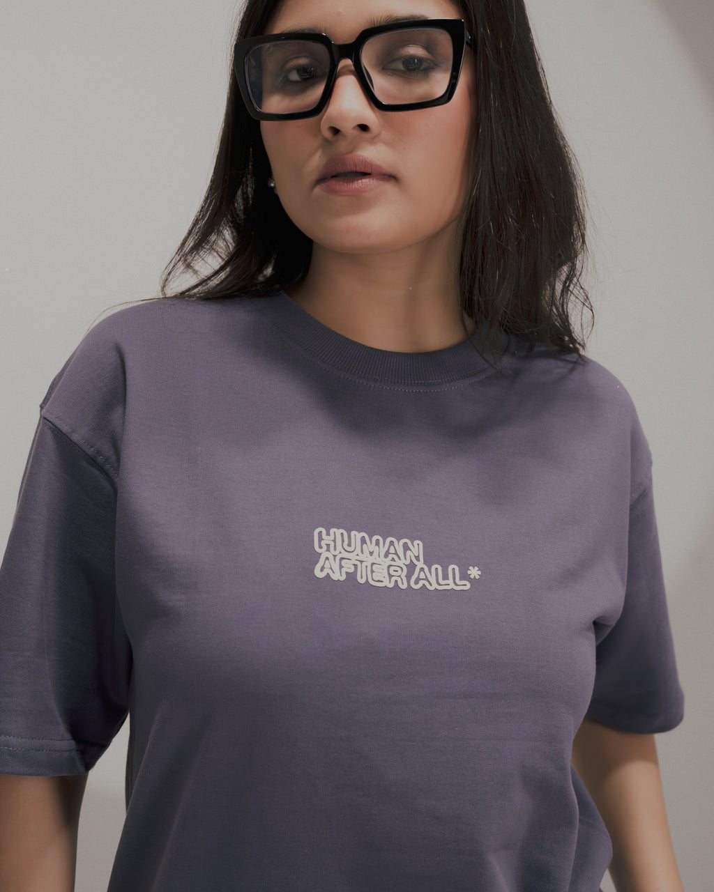 I AM HUMAN INDIGO TSHIRT