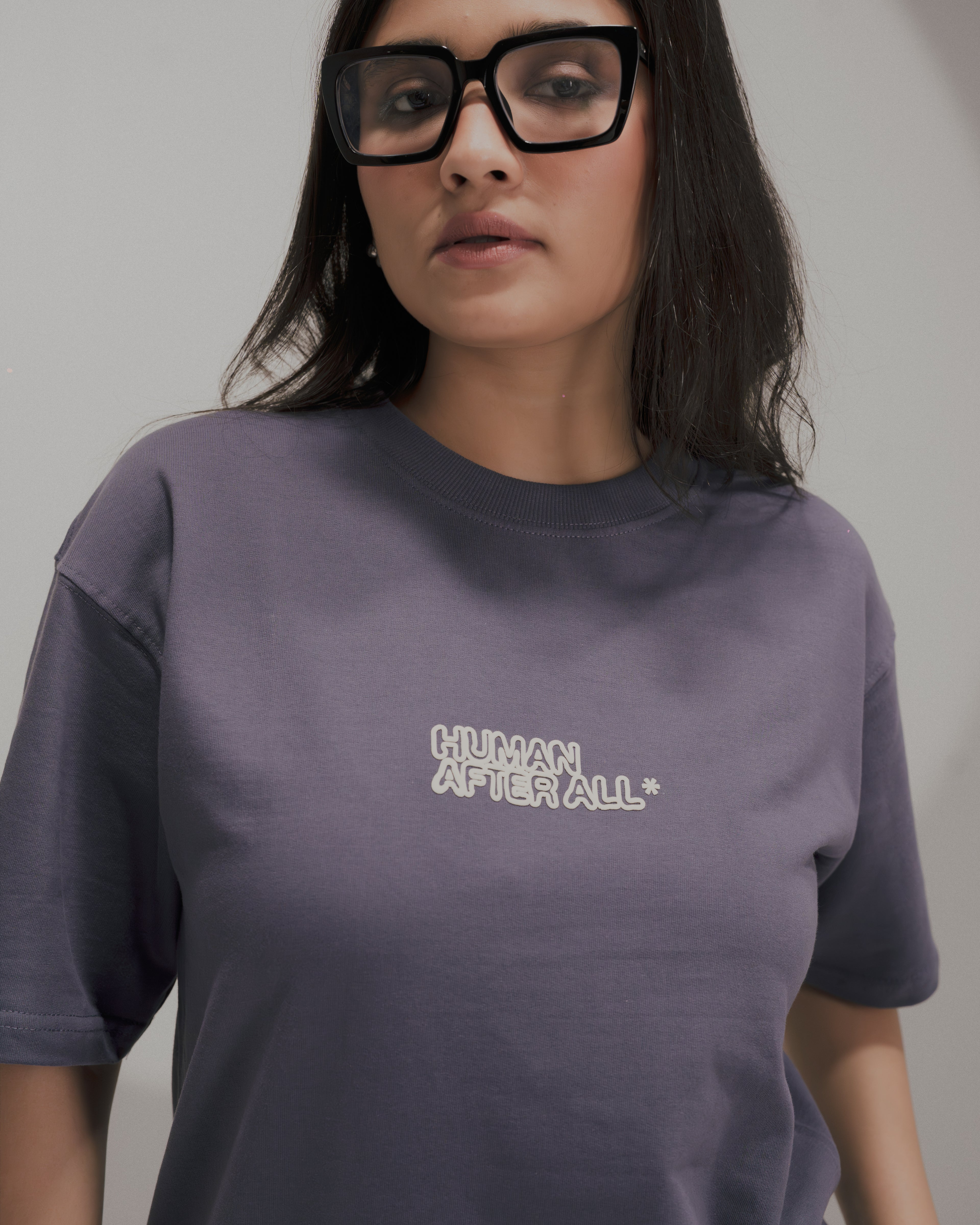 I AM HUMAN INDIGO TSHIRT
