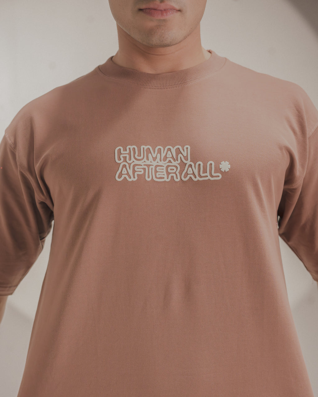 I AM HUMAN BROWN TSHIRT
