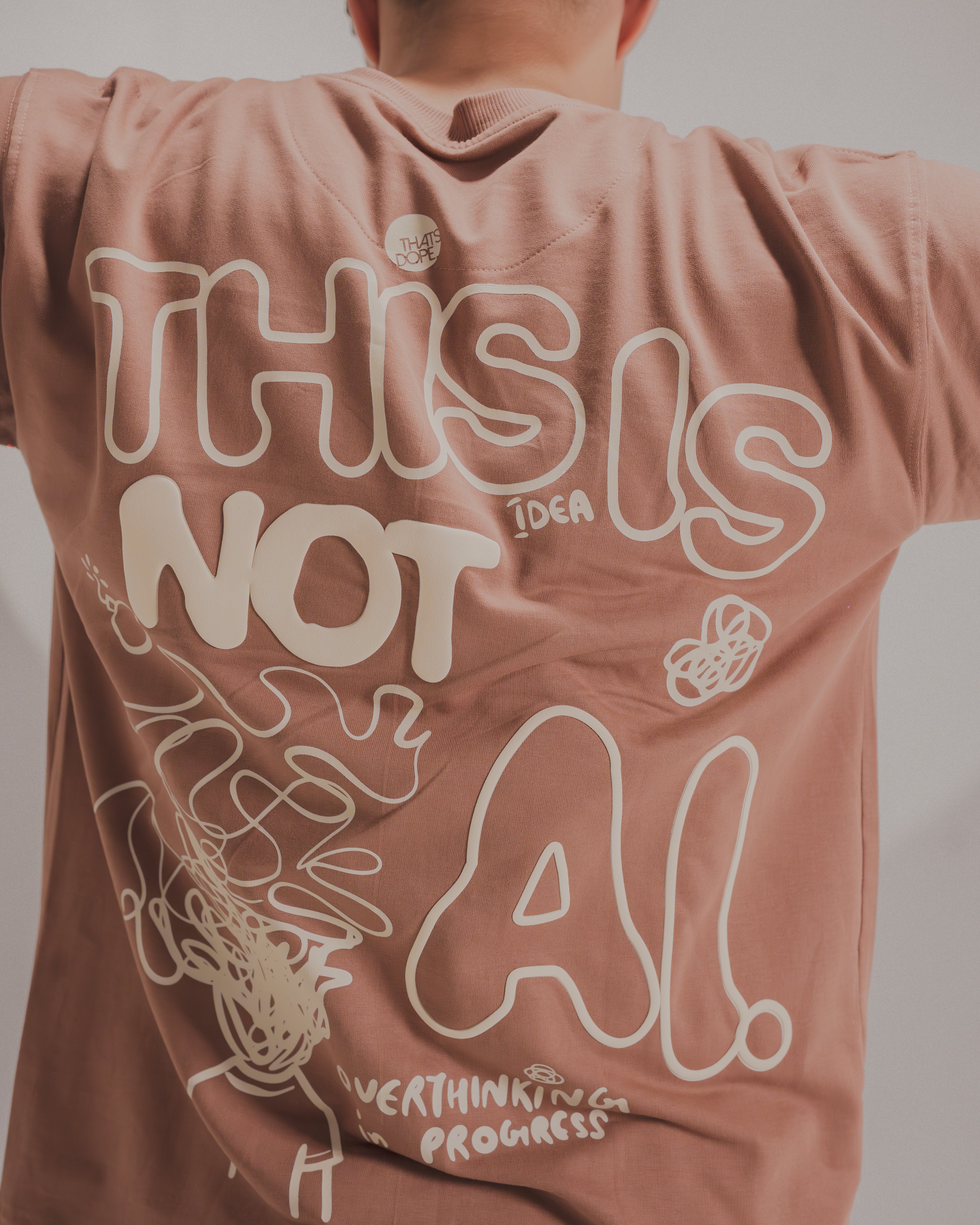 I AM HUMAN BROWN TSHIRT